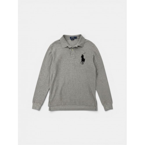Polo Ralph Lauren Ανδρική Μακρυμάνικη Polo Μπλούζα Γκρι
